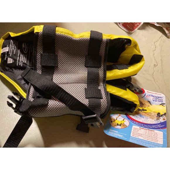 Dog Puppy Swim Vest SWIMWAYS MEDIUM  20-50LBS 24"-30" NECK NOS Boat NWT - Picture 3 of 5